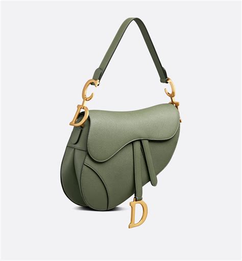 dior saddle bag olive green